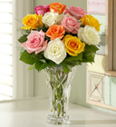 Mom's Favorite™ Roses in Lenox® Crystal Vase