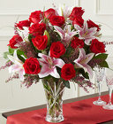 Valentine Splendor in <BR>Lenox® Crystal Vase 