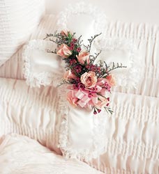 Satin Layette Cross