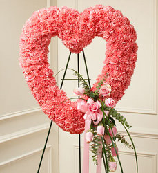 Pink Open Heart Davis Floral Clayton Indiana from Davis Floral