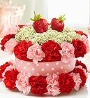 Fresh Flower Cake <BR> Strawberry Shortcake