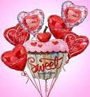 Sweet Valentine Cupcake <BR>Bouquet Bunch