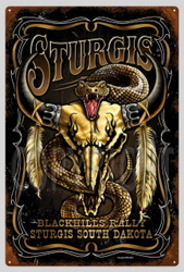 Sturgis Snake Metal Sign Davis Floral Clayton Indiana from Davis Floral