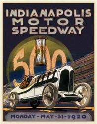 Indianapolis Motor Speedway 500 <br> 1920 Cover sign  Davis Floral Clayton Indiana from Davis Floral