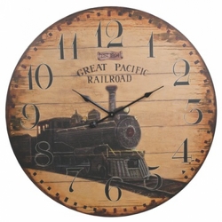 Antique Style Great Pacific <br> Railroad Wall Clock Davis Floral Clayton Indiana from Davis Floral