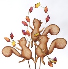 Whimsical Squirrel Stakes
