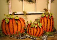 Orange Flat Pumpkins
