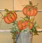 Orange Mini Pumpkin Stakes