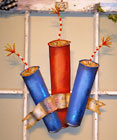 Patriotic Fireworks Door Decoration