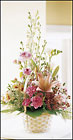 Springtime Floral Garden Basket