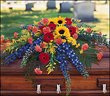 Vibrant Seasonal Casket Spray