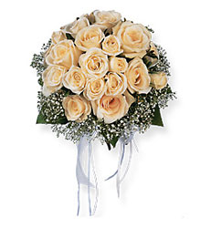 Hand-Tied White Roses Nosegay Davis Floral Clayton Indiana from Davis Floral