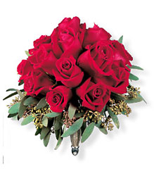 Velvet Red Roses Nosegay Davis Floral Clayton Indiana from Davis Floral