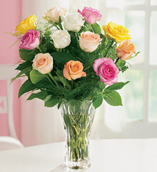 Love's First Bloom in Lenox Crystal Vase  Davis Floral Clayton Indiana from Davis Floral