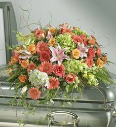Garden Mixture Casket Spray Davis Floral Clayton Indiana from Davis Floral