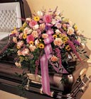 Casket Spray with Mixed Flowers Davis Floral Clayton Indiana from Davis Floral