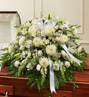 White Mixed <BR>Casket Cover Davis Floral Clayton Indiana from Davis Floral