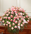 Pink Rose Casket Cover Davis Floral Clayton Indiana from Davis Floral