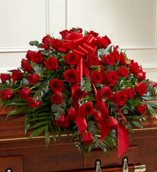 Red Rose  <BR>Casket Cover Davis Floral Clayton Indiana from Davis Floral