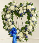 Blue and White Open Heart Davis Floral Clayton Indiana from Davis Floral