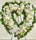 White Standing Open Heart Davis Floral Clayton Indiana from Davis Floral