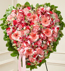 Pink Mixed Flower Heart Davis Floral Clayton Indiana from Davis Floral