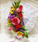 Bright Satin Heart <br>Casket Pillow Davis Floral Clayton Indiana from Davis Floral
