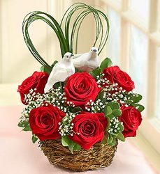 Love Birds Nest of Roses Davis Floral Clayton Indiana from Davis Floral