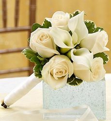 All White Petite Bouquet Davis Floral Clayton Indiana from Davis Floral