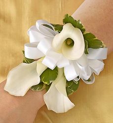 All White Corsage Davis Floral Clayton Indiana from Davis Floral