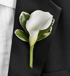 All White Boutonniere  Davis Floral Clayton Indiana from Davis Floral