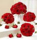 Bridal Party Personal<br> Package Red Davis Floral Clayton Indiana from Davis Floral