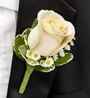 Blue and White Boutonniere Davis Floral Clayton Indiana from Davis Floral