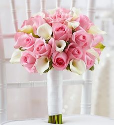 Pink and White <br>Bridal Bouquet Davis Floral Clayton Indiana from Davis Floral