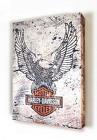 Harley-Davidson Black and White<br> Eagle on White Aluminum  Davis Floral Clayton Indiana from Davis Floral