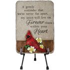 Cardinal Within Your Heart <br> Plaque With Stand Davis Floral Clayton Indiana from Davis Floral