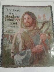The Lord Is My Shepherd Throw Davis Floral Clayton Indiana from Davis Floral