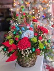 Jolly Santa <br>Suncatcher Bouquet Davis Floral Clayton Indiana from Davis Floral