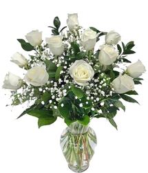 Rose Elegance<br>Premium Long Stem<br>Pink & White Roses Davis Floral Clayton Indiana from Davis Floral