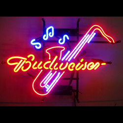 Budweiser Saxophone <br> Neon Sign Davis Floral Clayton Indiana from Davis Floral