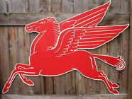 Mobil Pegasus Flying <br> Red Horse Sign  Davis Floral Clayton Indiana from Davis Floral