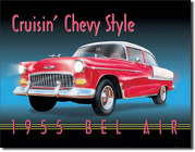 1955 Chevy Bel Air <br> Tin Sign Davis Floral Clayton Indiana from Davis Floral