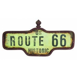 Route 66 Vintage Style <br> Street Sign Davis Floral Clayton Indiana from Davis Floral
