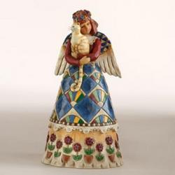 Angel Holding Cat Figurine  Davis Floral Clayton Indiana from Davis Floral