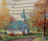 Thomas Kinkade<br>Chapel in the Woods Davis Floral Clayton Indiana from Davis Floral
