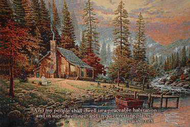 Thomas Kinkade<br>A Peaceful Retreat Davis Floral Clayton Indiana from Davis Floral