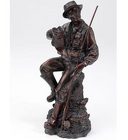 Bronze Fisherman <br> Figurine Davis Floral Clayton Indiana from Davis Floral