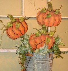 Orange Mini Pumpkin Stakes Davis Floral Clayton Indiana from Davis Floral