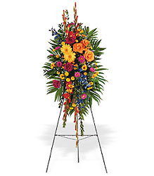 Celebration of Life Standing Spray Davis Floral Clayton Indiana from Davis Floral